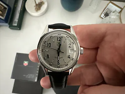 TAG Heuer Carrera Vintage 1964 Re-Edition Automatic WV2112 36mm Date Watch • £1250