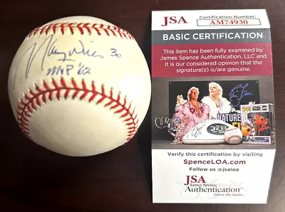 Maury Wills JSA Authenticated Autographed Ball CM 901 • $50