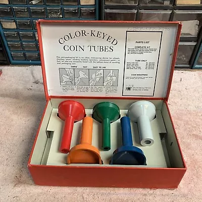 Vintage Set Of Coin Rolling Tubes Free Shipping • $29.99