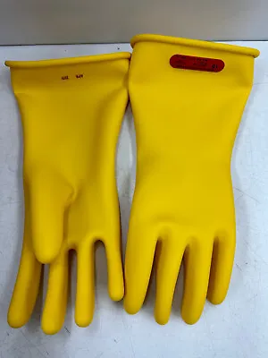 Marigold 14  Class 0 Yellow Rubber Insulating Gloves - Size 10 • $64.91