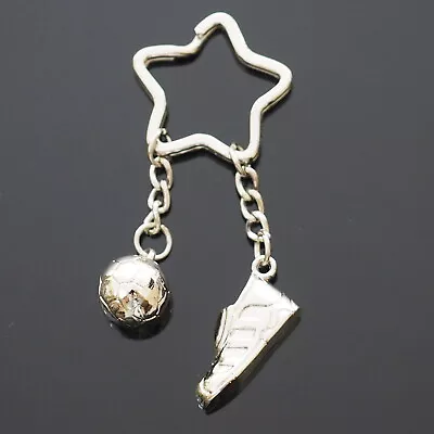 $6.99 • Buy Soccer Ball Shoe Metal Football Key Chain Player Fan Gift - Star Shaped Key Ring