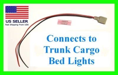 $24.99 • Buy Fit F150 F250 F350 Truck Bed Cargo Light Lights Connector Pigtail Plug Wiring