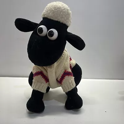 1989 Vintage Shaun The Sheep With Sweater Wallace And Gromit Plush 10  • £9.99