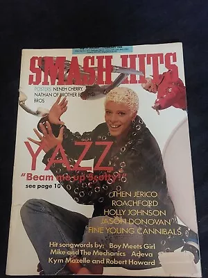 SMASH HITS Magazine JANUARY FEBRUARY 1989 Yazz Neneh Jason Donovan FYC Bros 358 • £12.50