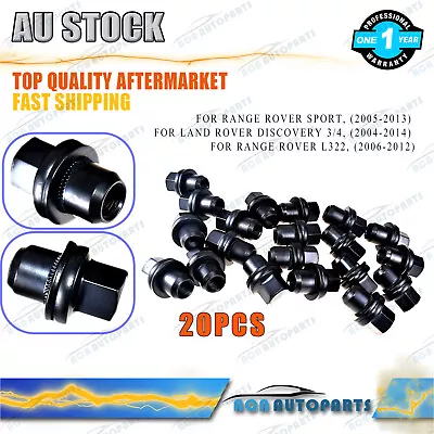 20pcs Wheel Lug Nuts Bolts Fit Land Rover LR3 LR4 Range Rover RRD500290A Black • $104.48