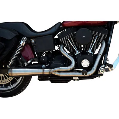 Trask Assault 2-Into-1 Stainless Exhaust For 2006-2017 Harley Dyna W/ Mids • $1149.95