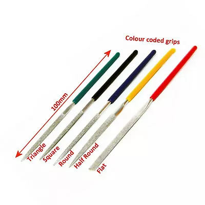 £5.99 • Buy 5pc Mini Diamond Needle File Modelling Metal Work Professionals
