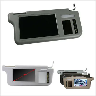 7  2 Channel Sunvisor Screen LCD Monitor For For DVD/VCD/GPS/TV Input Right Side • £75.59