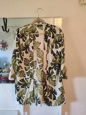 Ladies Lightweight Long Line Kimono Style Top Size 12  (M).  • £2.90