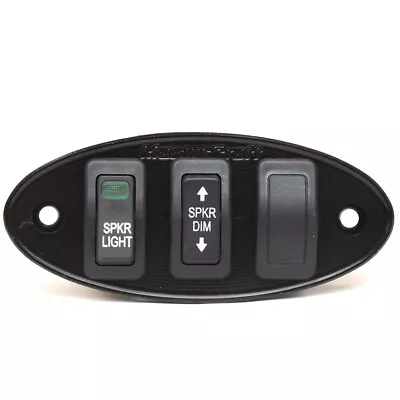 MasterCraft Boat Switch Panel 500395 | Speaker Light Black Aluminum • $268.28