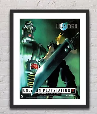 Final Fantasy VII Cloud Playstation PS1 Glossy Promo Poster Print Unframed G0498 • $14.98