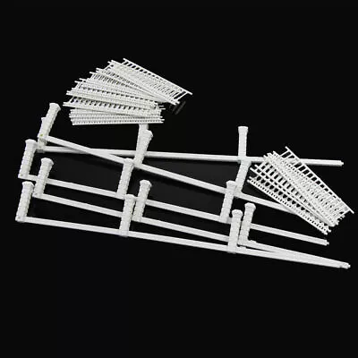 FREE SHIP 1 Meter Model Railway Diorama White O Scale 1:87 Building Fence Wall • $10.45