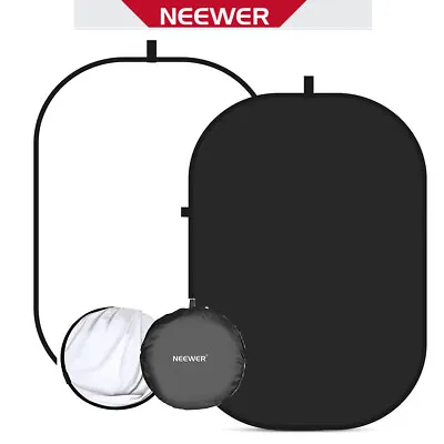 Neewer 5 X7  Black White Chromakey Collapsible Backdrop Photograph Background • $54.99