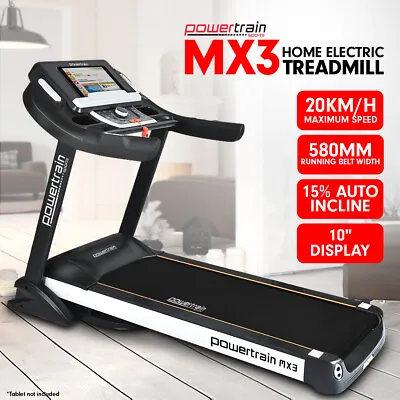$1490 • Buy Powertrain MX3 Treadmill Performance Home Gym Cardio Running Exercise Machine