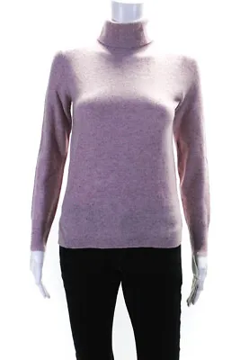 J Crew Women's Long Sleeve Cashmere Turtleneck Sweater Pink Size XXS • $42.69