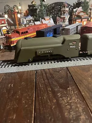 Marx Train Set Locomotive Tender And Three Cars • $50