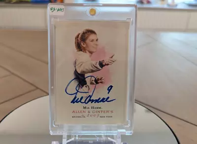 Mia Hamm Signed 2007 Topps Allen & Ginter's No. 272 • $400