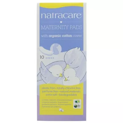 Organic Natracare Mother Maternity Pads - 10 Pieces FREE POSTAGE • £6.30