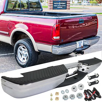 Rear Step Bumper Assembly Chrome For 1997-2004 Ford F-150 / 1997-1999 F-250 • $242.99