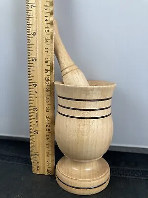Serbian 4” Wooden Mortar And Pestle LQQK 👀 • $19