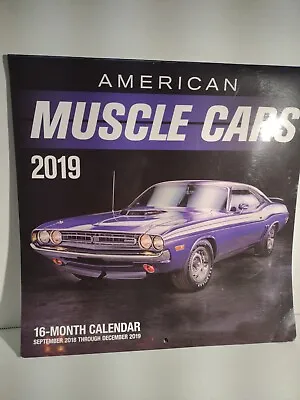 American Muscle Cars 2019 Wall Calendar - • $14.95