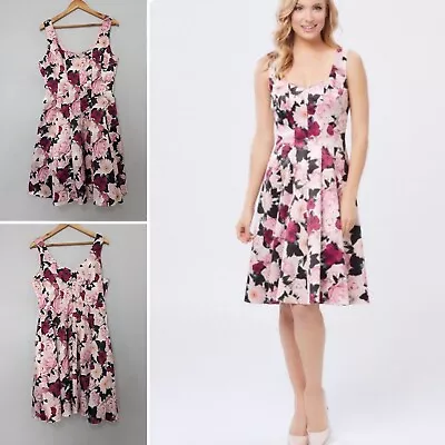 Review Size 16 Thing Of You Floral Sateen Dress AS NEW • $80