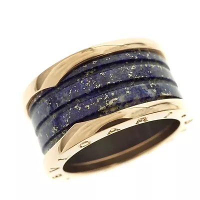 BVLGARI B-zero1 Lapis Lazuli 3 Band Ring 18k RG Rose Gold 59 US Size 8.75 • $3145.31
