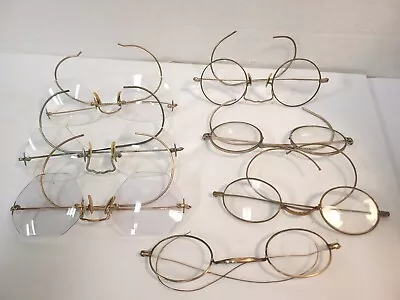 Antique Eyeglass Lot Wire Rim Granny Glasses 7 Cortland Taw & Co. Others • $100