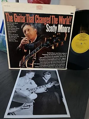 Scotty Moore The Guitar That Changed The World LP W/ Signed Bonus Photo Elvis • $299.99