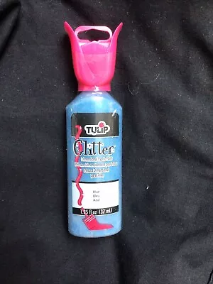 Tulip Glitter Dimensional Fabric Paint Blue 37ml • £5.30