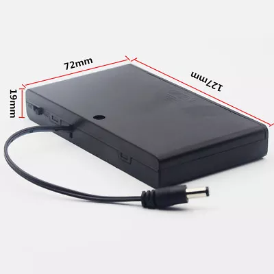 Battery Holder 8 AA Case Storage 12V Switch Wire Lead DC 2.1x5.5mm Power DC Plug • $2.99