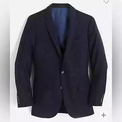 J. Crew Men's Ludlow Slim Fit Blazer In American Wool Navy Blue Size 40S • $75