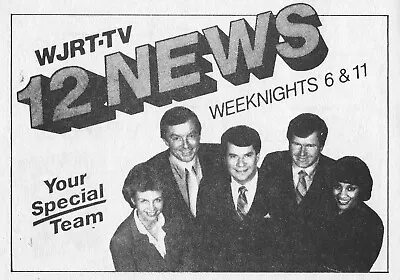 1984 Wjrt Michigan Tv News Ad ~ Tom Stephens Weather Reporter ~ Wayne Kemp ? • $12.50