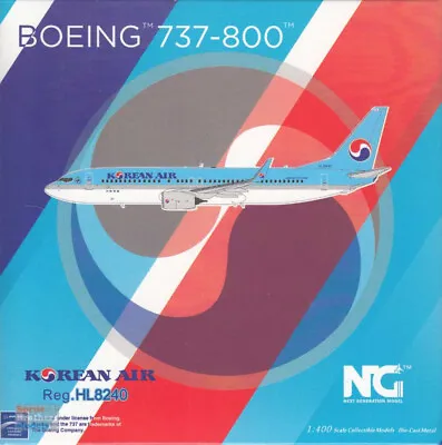 NGM58149 1:400 NG Model Korean Air B737-800 Reg #HL8240 (pre-painted/pre-built) • $58.89