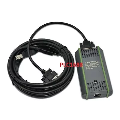 $53.80 • Buy 6GK1571-0BA00-0AA0 For Siemens S7-200/300/400 PLC Cable USB A2 Adapter MPI/PPI