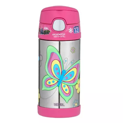 $25.29 • Buy Thermos Drink Bottle 355mL Funtainer Stainless Steel Vacuum Flask W/ Straw