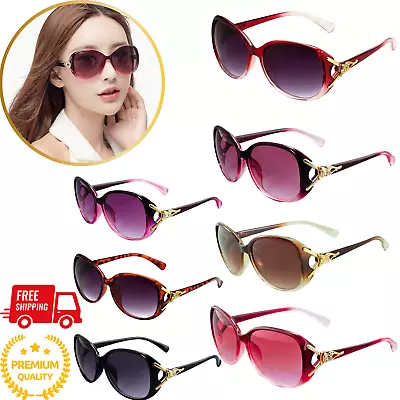 Fashion Polarized Women’s Ladies Designer Shades Oversized Sunglasses UV400 UK • £5.34