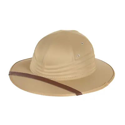 Adults Jungle Explorer Indiana Jones Safari Hat Pith Helmet Fancy Dress Hard • $42.46