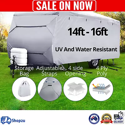 New 14FT 15FT 16FT CARAVAN CAMPERVAN COVER Pop Top Heavy Duty Camper • $117.95