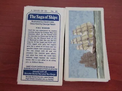 £1.50 • Buy Full Set Of Brooke Bond Tea Cards - The Saga Of Ships