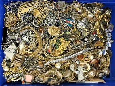 3 Lb Pounds Unsearched Huge Lot Jewelry Vintage Now Junk Art Craft Treasure Fun • $38.69