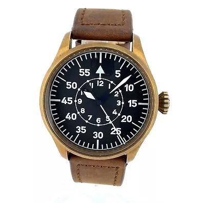 DEKLA Pilot Flieger B-Uhr Type B Bronze 42mm Watch FL23883 127-560 Box + Papers • $499