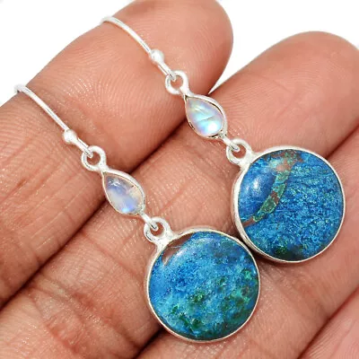 Natural Quantum Quattro & Moonstone 925 Sterling Silver Earrings Jewelry CE25905 • $11.99