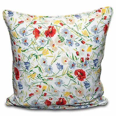 100% Cotton Printed Cushion Cover Zipped Entry Pillowcase Home Sofa Decor 18x18  • £3.49
