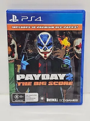 Payday 2 The Big Score + Manual - Sony PlayStation 4 PS4 Game VGC Complete • $39.95