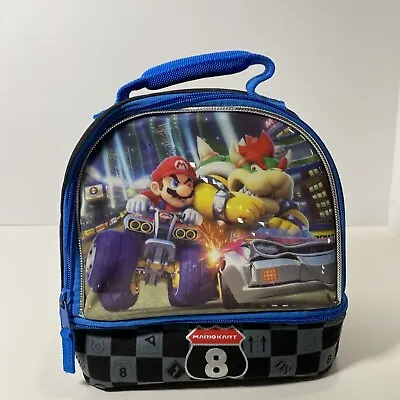 Mario Kart 8 Insulated Dual Compartment Soft Lunch Bag Box Mario Bowser • $10.32