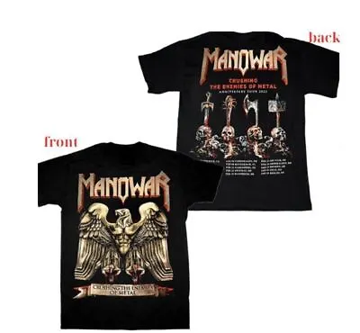 Best - Manowar Anniversary T-Shirt Tour 2023 T-shirt  Size S - 5XL • $28.99