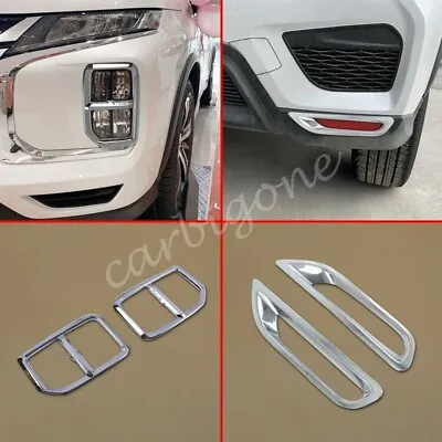 Chrome Front Rear Fog Light Cover For Mitsubishi Outlander Sport 2020-2023 Parts • $31.44