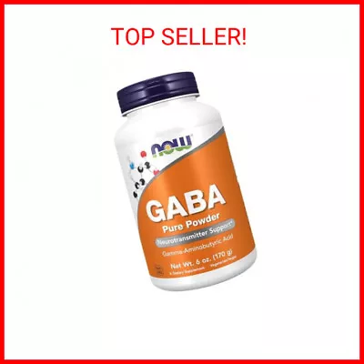 NOW Supplements GABA (Gamma-Aminobutyric Acid) Powder Neurotransmitter Supp 6oz • $15.42