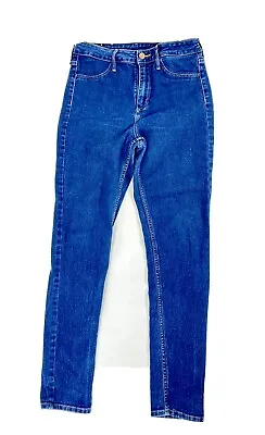 H&M & Denim Skinny High Waist Ankle Jeans Womens Size 30 Dark Wash Blue.         • $12.24